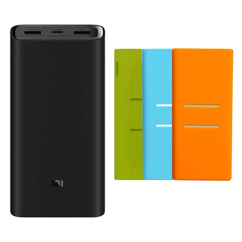 Bank 3 case Xiaomi mi power Bank 20000 мАч 3 USB-C 45 Вт три порты вывода PD быстрое зарядное устройство power bank Xiao mi 2C внешний аккумулятор - Цвет: Bank 3 case
