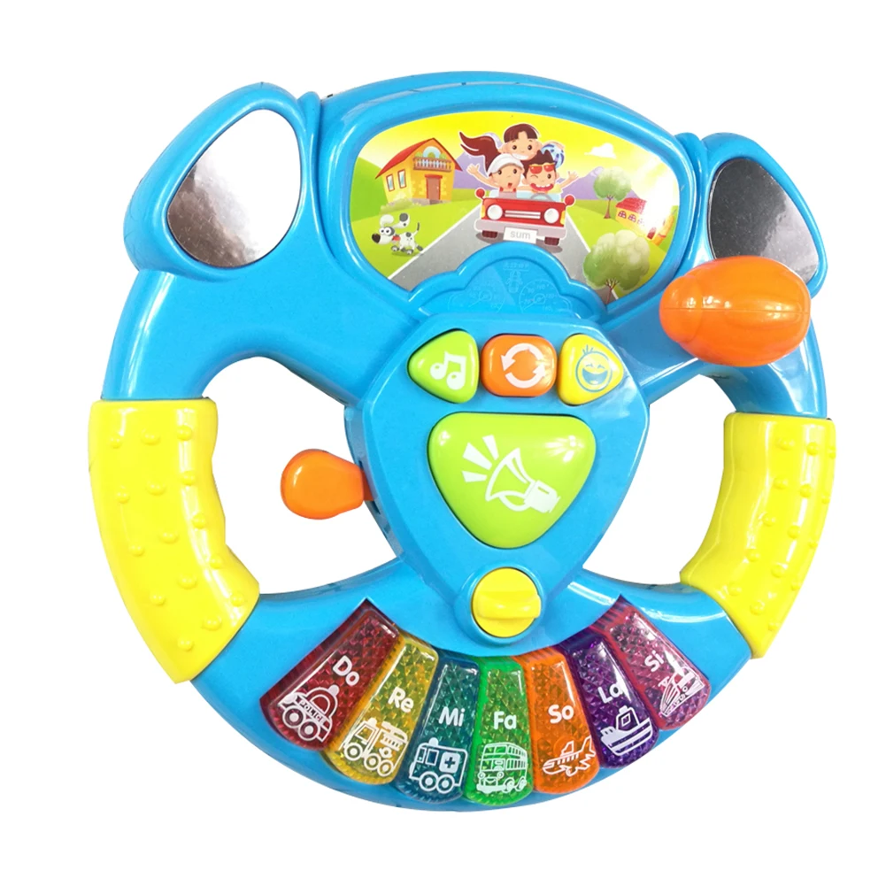 Прекрасный Электрический руль музыкальный звуковой светильник колокольчик Обучающие Детские игрушки новинка