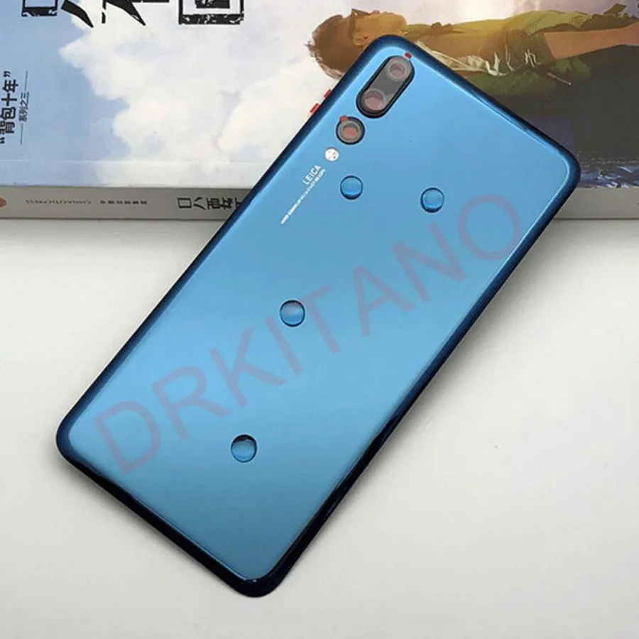 frame mobile phone NEW Back Cover for 6.1" Huawei P20 Pro Battery Cover Back Glass Panel Rear Door Housing Case+Camera Glass Lens Replacement Parts vivo phone frame