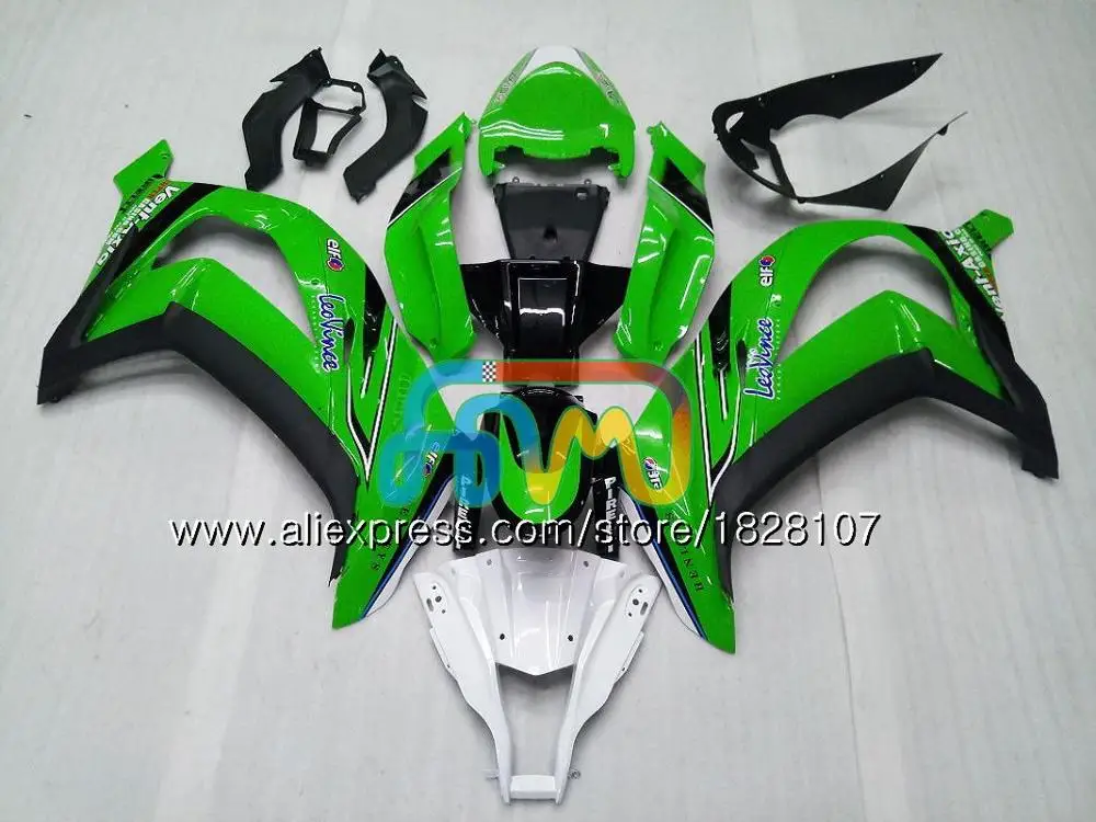 Инъекции для KAWASAKI ZX1000 ZX 10R 1000CC 18BS. 70 ZX-10R ZX10R, возрастом 11, 12, 13, 14, 15, 2011 2012 2013 Обтекатели белого и черного цвета - Цвет: No. 16