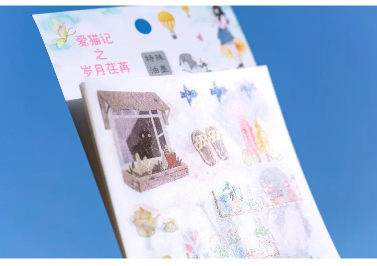 6 листов/1 лот Kawaii канцелярские наклейки s Love cat стикер книга дневник декоративная Мобильная Наклейка s Скрапбукинг DIY ремесло стикер s