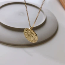 Silvology 925 стерлингового серебра карта мира ожерелье-Компас Золото Круглый тиснение женский кулон ожерелье креативные ювелирные изделия серебро