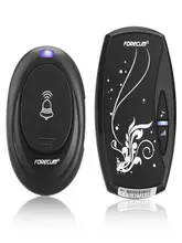  12V  Waterproof Plug-in Wireless Doorbell Smart Door Bell EU plug Wireless Electronic Doorbell Receiver with Transmitter 