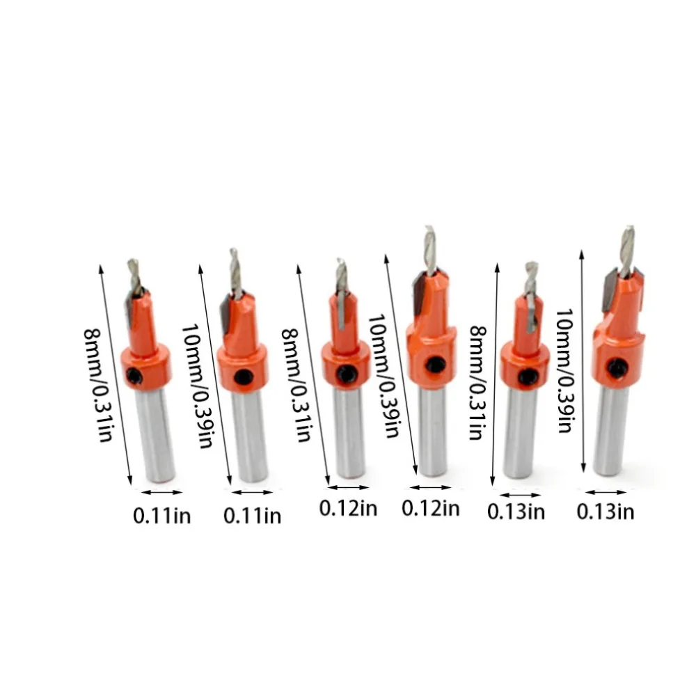 Woodworking Countersunk Drill Taper Hole Drill Alloy Head Screw Step Drill Wood Self Tapping Screw Installation Step Drill