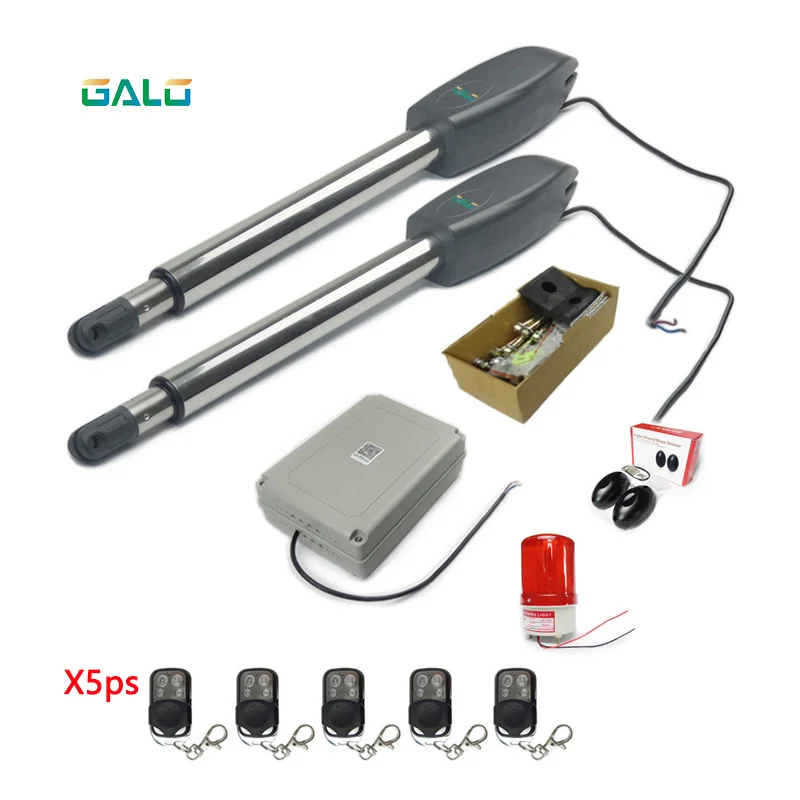 

Heavy Duty Automatic Swing Gate Opener Remote 50 Meters Control Gate Opening System