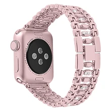 Apple watch band 44 мм 42 мм 40 мм 38 мм Женский алмазный обруч для apple series 5 4 3 2 iphone ремешок браслет для iwatch
