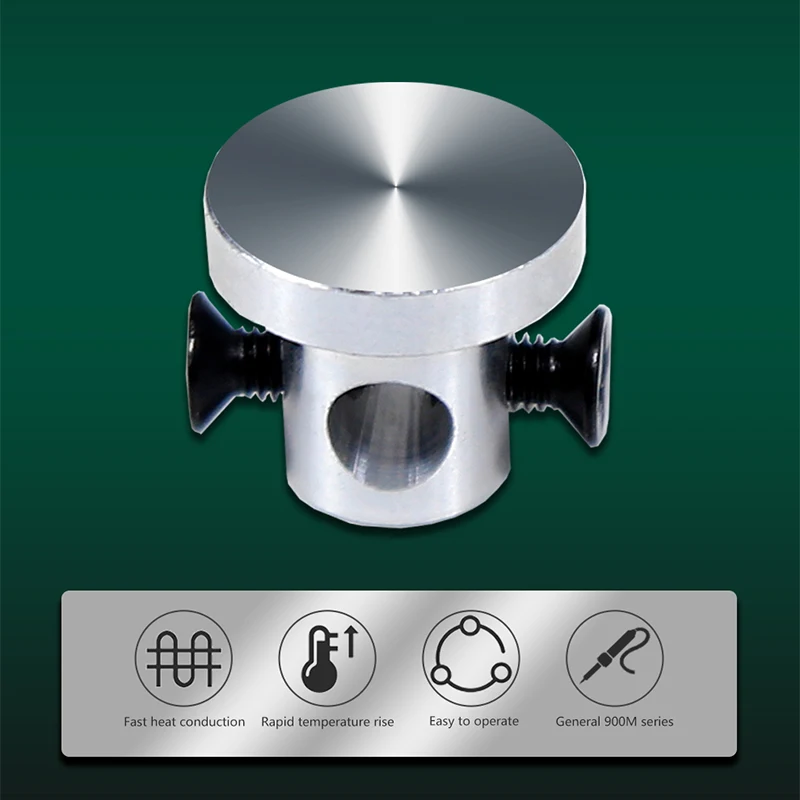 

Mini Ironing Station Table Small Aluminum Alloy Heater Heating Table for General 900M Series Soldering Iron Tips Head