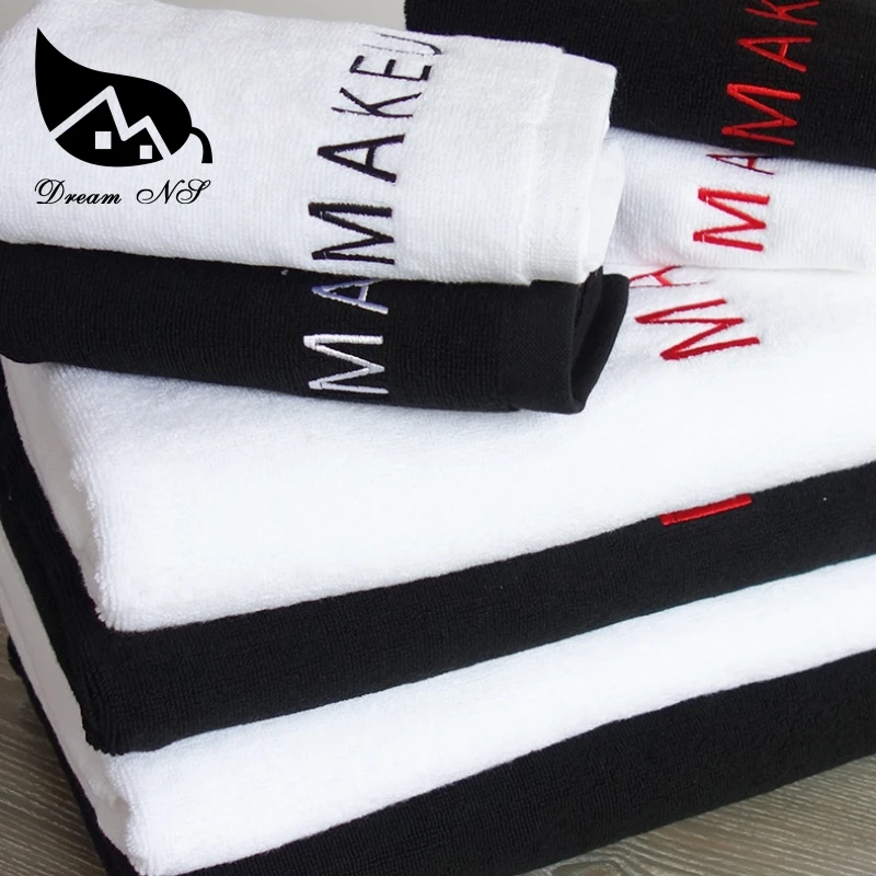 Cotton Luxury Big Bath Towel Beach Towel Free Design Embroide Wedding Memorial Lovers Message