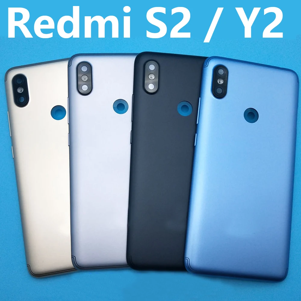 Задняя крышка аккумулятора для Xiaomi Redmi S2 Y2 чехол с кнопкой регулировки громкости