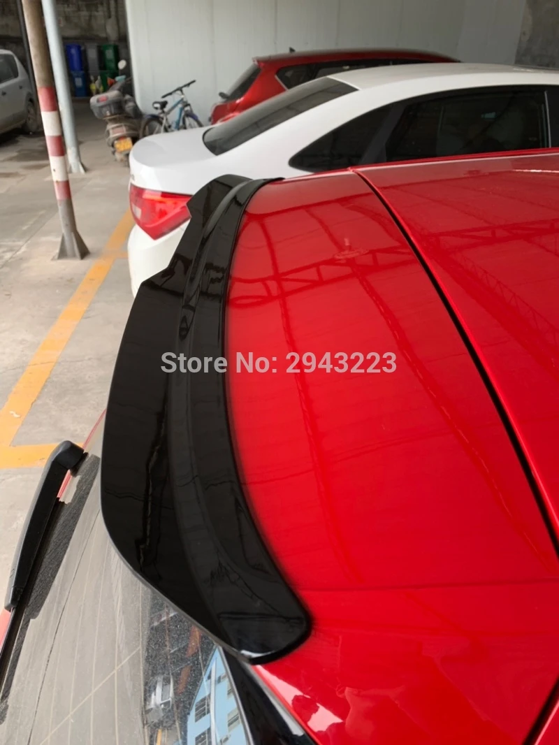 Для Volkswagen GOLF MK7 MK7.5 спойлер- ABS пластик глянцевый черный цвет задний багажник на крыше крыла загрузки крыши спойлер, аксессуары