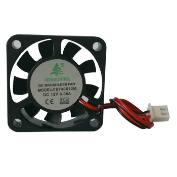 

4pcs 12V 0.08A DC Pratical Professional Mini 3D Printer Fan With Cable Quiet Cooling Durable Extruder Ventilator Replacement