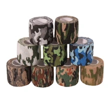 Новинка, 5 см х 4,5 м, камуфляжная, эластопластовая клейкая повязка, растягивающаяся, самоклеющаяся лента для запястья, лодыжки, срезы, Спортивная безопасность