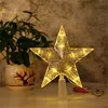 Noel nouvel an décoration arbre de noël étoile à cinq branches LED lumières guirlande fée lumières décoration de la maison décoration de noël-C ► Photo 2/6