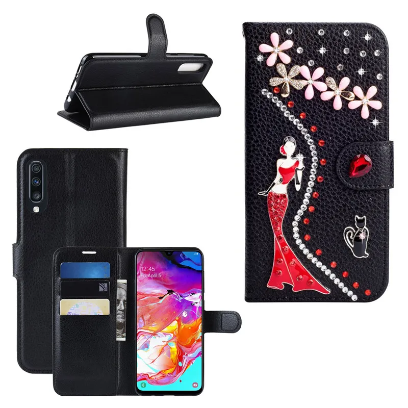Чехол книжка из искусственной кожи для Samsung Galaxy S20 S10 5G S9 S8 Plus J4 J6 A6 A7 2018 M31 M30s M21