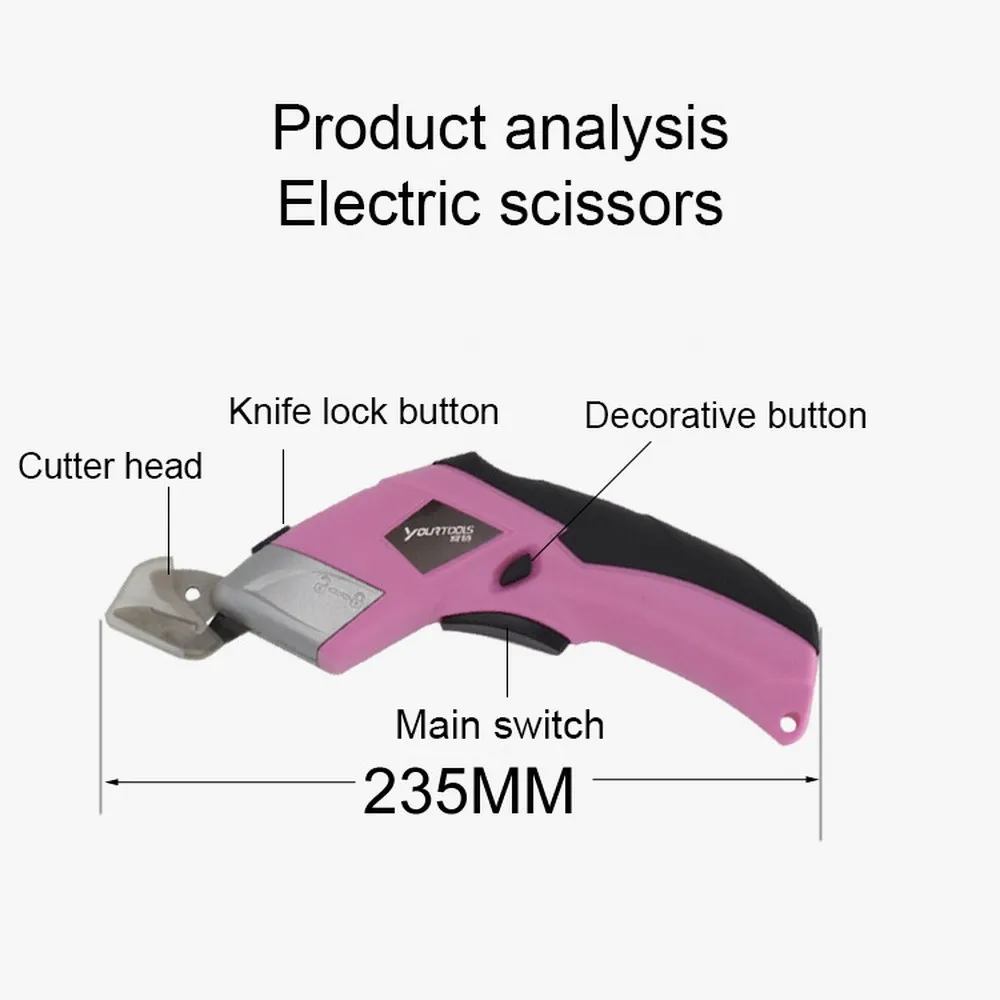 20 Вт электрические ножницы многофункциональные ткани Авто резак беспроводные портные ножницы перезаряжаемые для резки одежды ручные ножницы