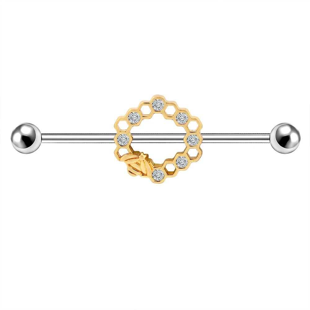 Body Punk 14g 316l Stainless Steel Industrial Barbell