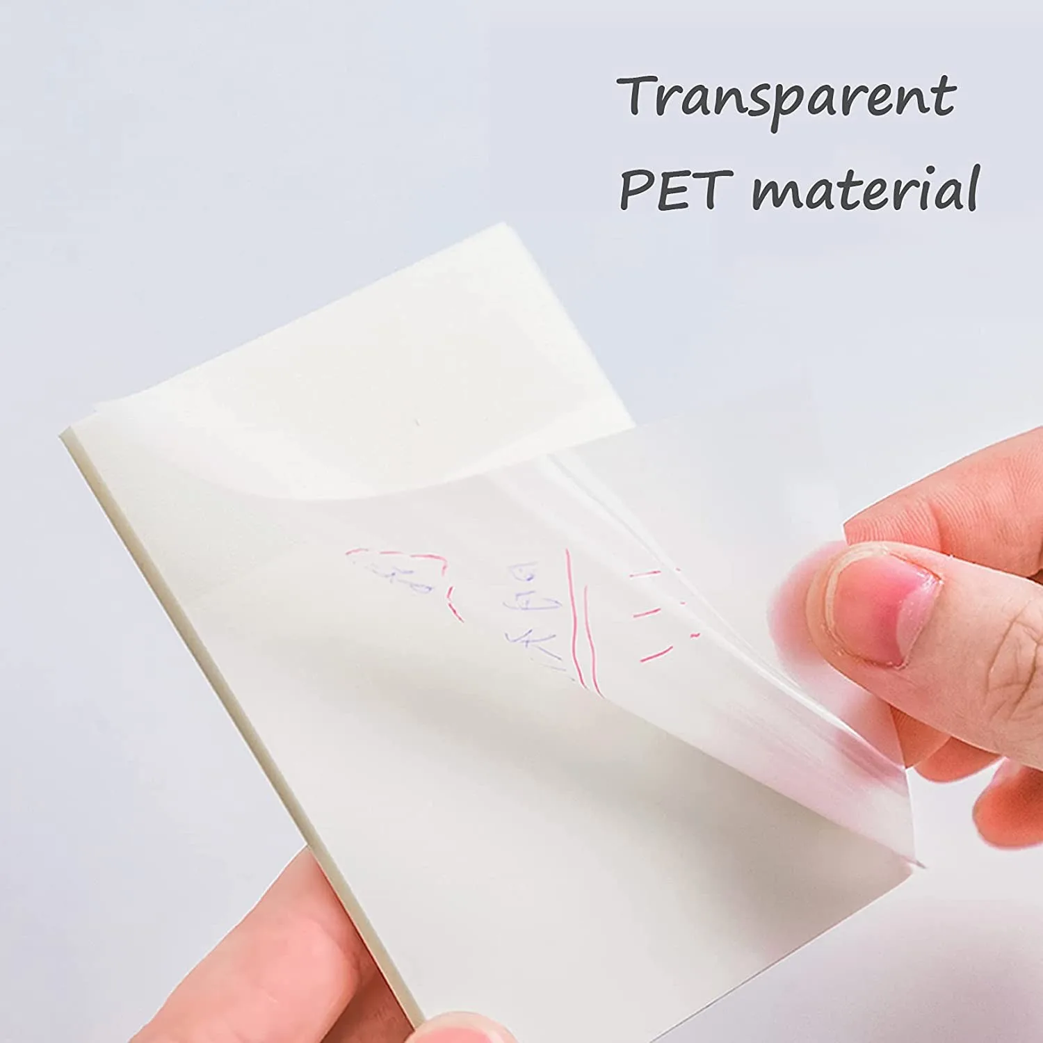 50 Sheets Transparent Sticky Note Pads Memo 3 Different Size Square Styles Self Adhesive Removable N Times Sticky Notes Aliexpress