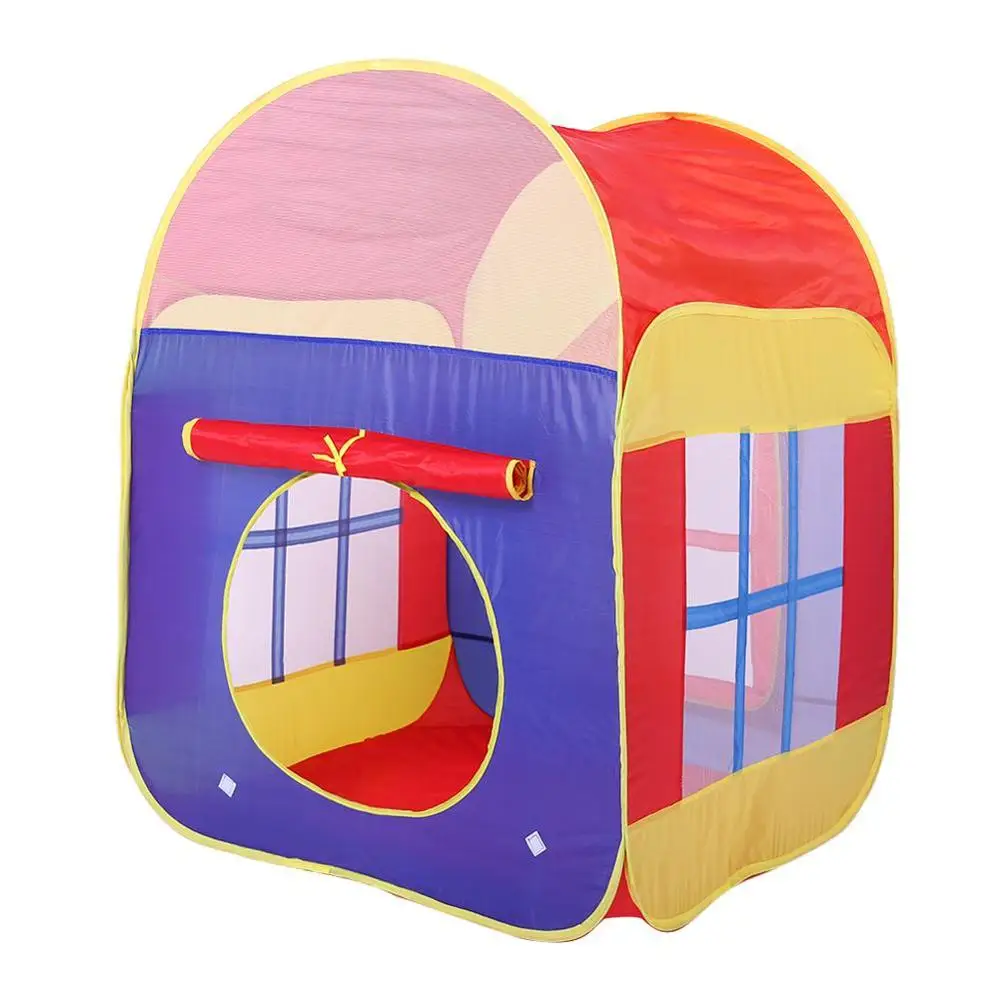 Портативный Снеговик замок палатка детская игрушка для игр Подарочный дом складной синий висящий флаг воздухопроницаемость дизайн удобное пространство - Цвет: 03