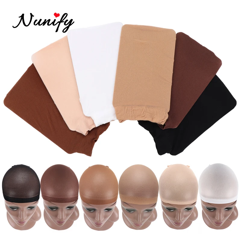 Hair Stocking Wig Liner Cap Hair Wig Cap Mesh Stocking Beige Cap