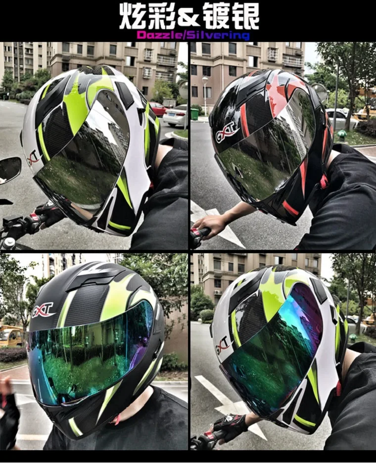 Рыцарский защитный GXT ABS откидной мотоциклетный шлем с двойными линзами с открытым лицом мотоциклетные шлемы с PC линзой козырек
