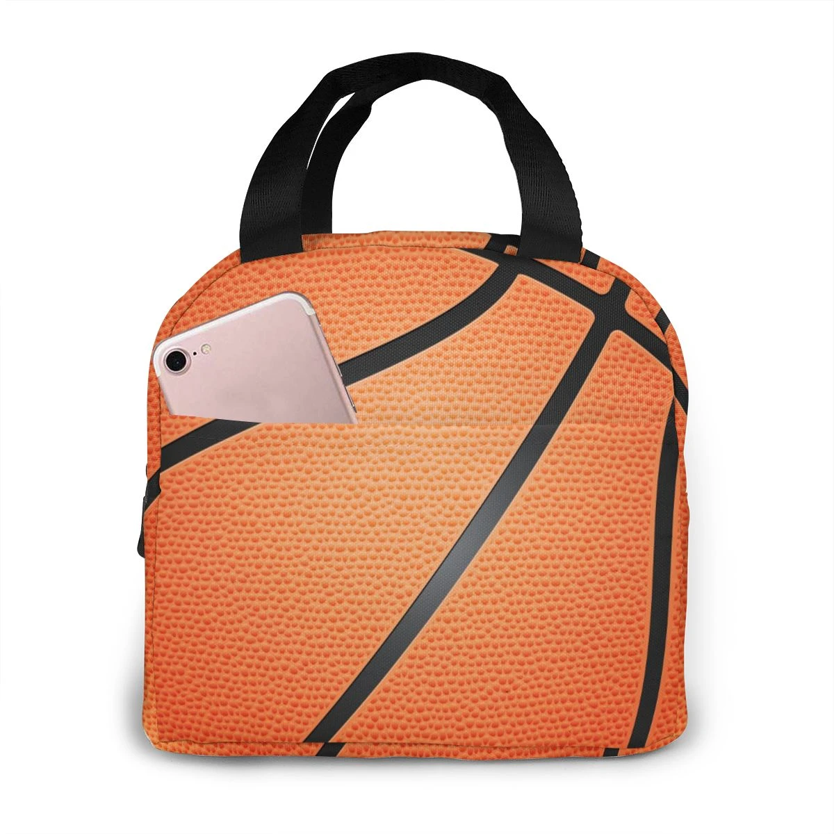 Insulated Lunch Bag Thermal Basketball Ball Tote Bags Cooler Picnic