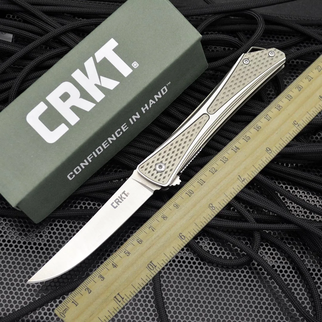 CRKT-7530 Pocket Folding Knife Aluminum Alloy Handle AUS-8 Blade Tactical Survival Hunting Knives Outdoor Camping Multi EDC Tool |