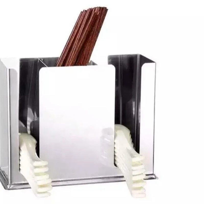 1/2/3 сетки Нержавеющая сталь Ресторан Кухня и палочками для еды простой квадратный Ресторан палочки из нержавеющей стали для хранения Кухня для хранения