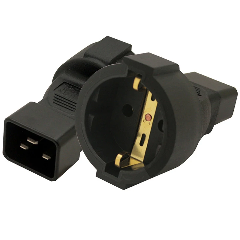 America European C14 C20 to US UK AU EU plug adapter 1pcs Italy Switzerland PDU C20 C14 to US 5-15R 6-15R Convert Power Socket