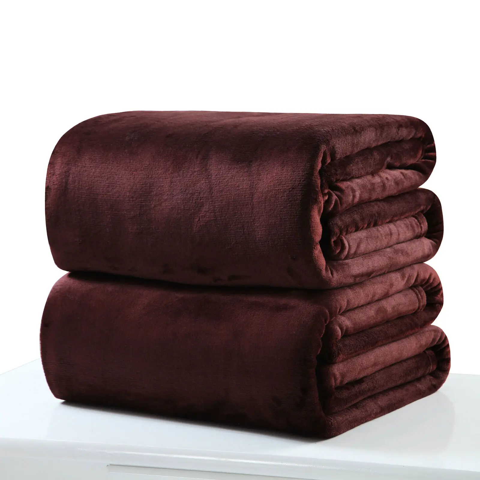 Dark Brown 50x70 см супер мягкое теплое однотонное теплое микро плюшевое Флисовое одеяло покрывало для путешествий покрывало плюшевое покрывало теплый подарок - Цвет: Dark Brown