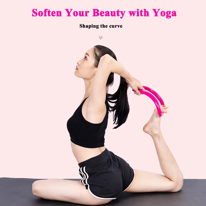 Yoga Pilates Ring Yoga Circle Stretch Ring Gym Stretch Fitness Training Equipment Fascia Massage Workout Accessories Yoga Pilates Ring Yoga Circle Stretch Ring Gym Stretch Fitness Training Equipment Fascia Massage Workout Accessories