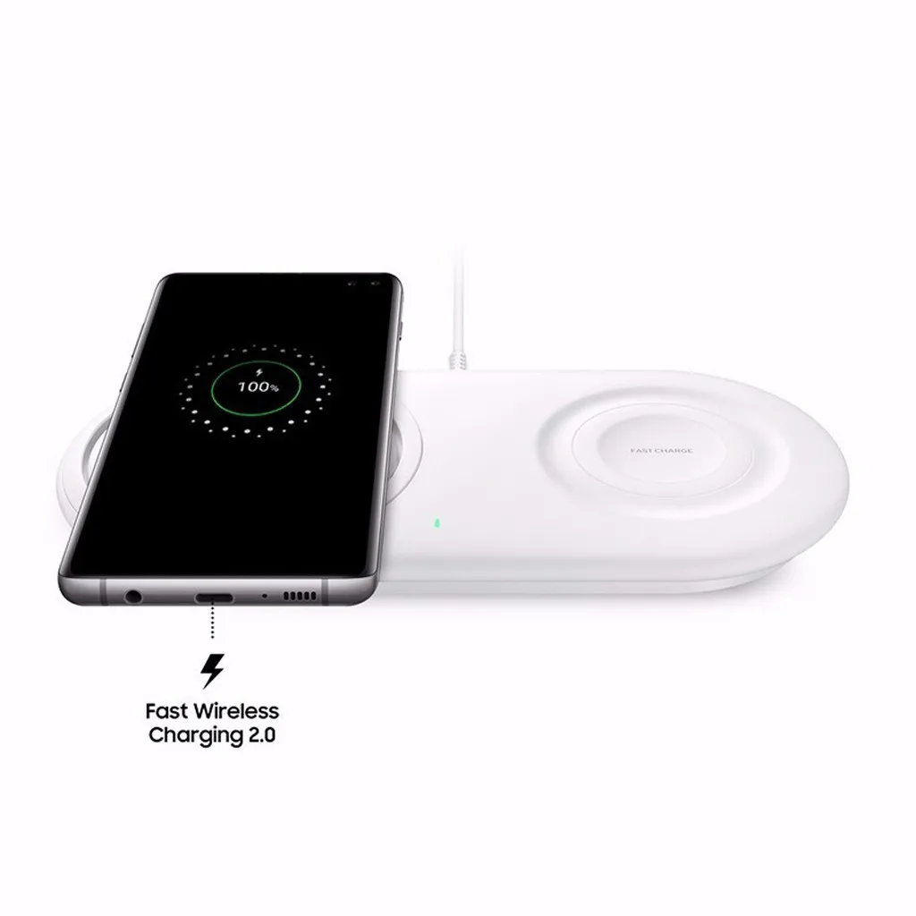 Беспроводное зарядное устройство 2в1 Быстрая зарядка беспроводное зарядное устройство для samsung Galaxy Note10+/10/Watch S3/4 USB телефон Быстрая зарядка Pad