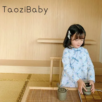 

Girls' Floral Cheongsam Dress Chinese Style Kid Clothes 2020 New Baby Spring Summer Dress Children's Dresses