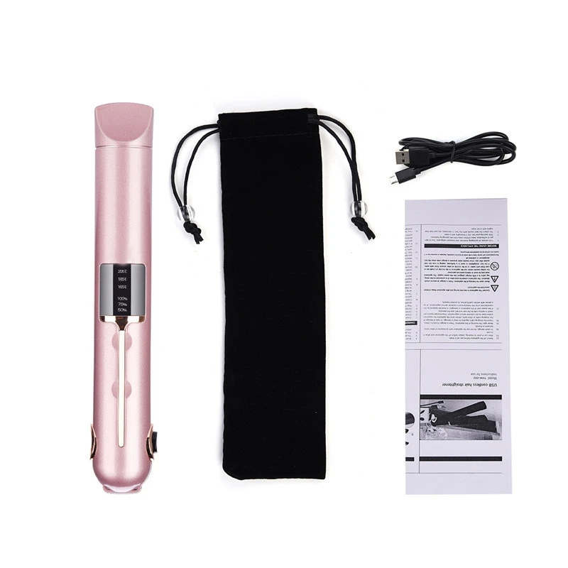 Керамический выпрямитель для волос перезаряжаемый плоский утюжок беспроводной Usb Перезаряжаемый щипцы для завивки волос беспроводной Утюг для укладки волос