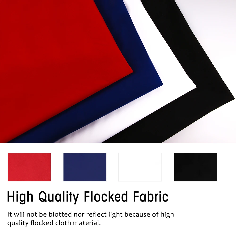 Photography Background Backdrop Fabric Solid Light Absorbing Color Black White Red Blue Cloth Screen For Photo Studio