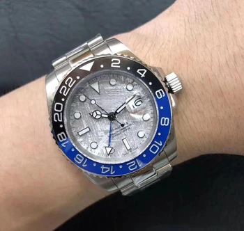 

Hot Sale Batman Mens Watch Retro Graffiti Dial 2813 Automatic Mechanical 18ct Stainless Steel Ceramic Bezel Sapphire Glass