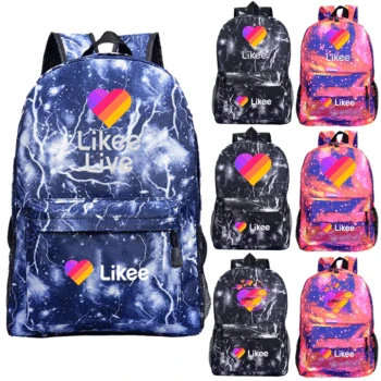 

LIKEE Daily Backpack Fashion Accessory Cute Rucksack School Shoulder Bag Girls Boys School Bag Likee APP Fashion Backpack
