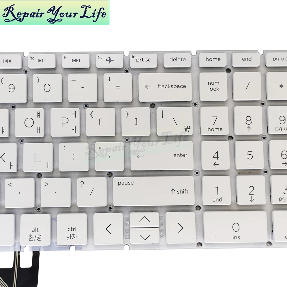 Latina Chinês Coreano Laptop pc Retroiluminação do Teclado para hp Pavlova 15-bs 15-bp 15-bw 15t-bs 17-bs 250 256 g6 L60341161 L60344-ad1 - Imagem 4