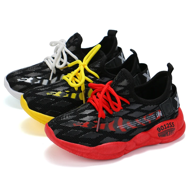 Детская обувь 2019 Новый вразлёт плетение Дышащие носки для мальчиков и девочек