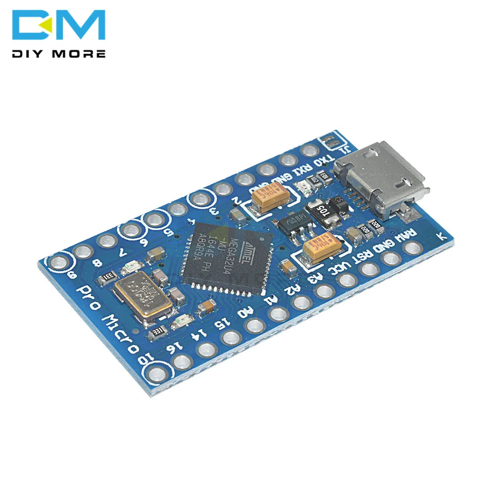 Pro Micro ATmega32U4 5V 16 МГц заменить ATmega328 для Arduino Pro Mini с 2 Row штыревые для Leonardo Mini Usb Интерфейс