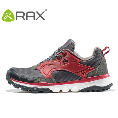 RAX для мужчин и женщин, нескользящая походная обувь, легкие дышащие уличные кроссовки на шнуровке, износостойкая обувь для альпинизма D0826 - Цвет: 7