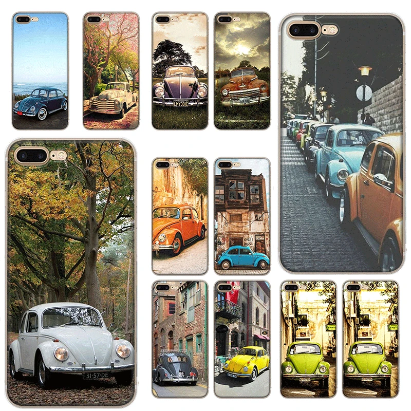 

Mobile Phone Case for iPhone 11 Pro 6 6s 7 8 P Lus iPhone XR X XS Max 5 5S SE Shell Vintage VW Beetle FOR Coque Hard Cover
