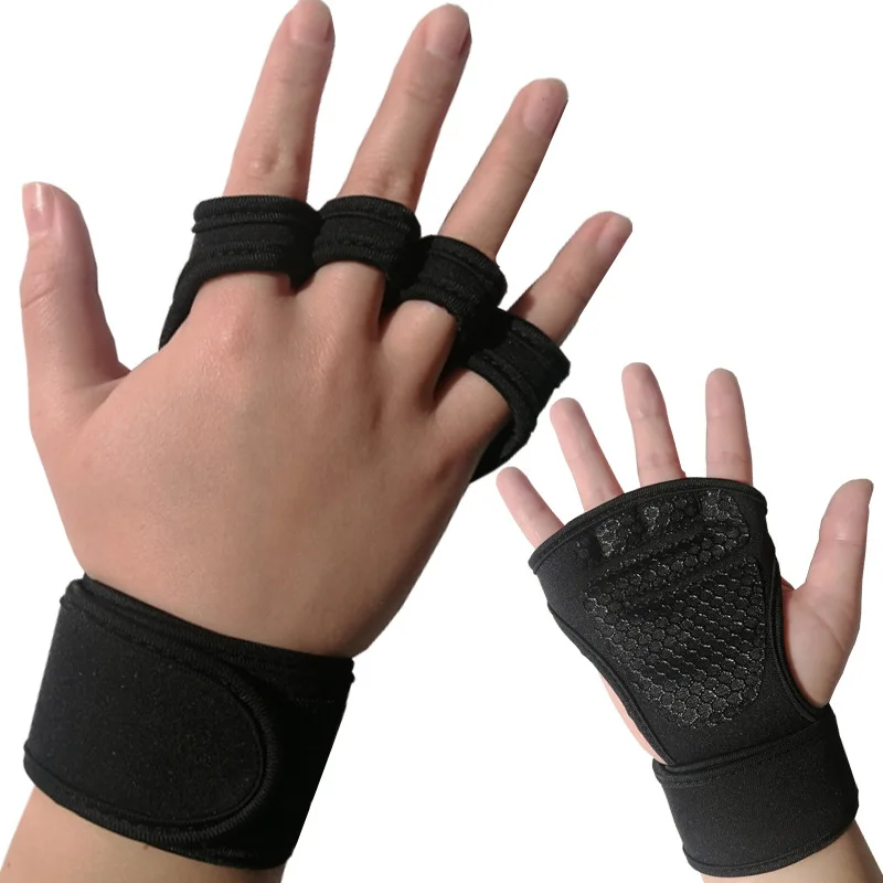 Gant Fitness,Gants de Sport Anti-dérapant avec Soutien au Poignet pour  Levage de Poids D’entraînement,Protection Paume Forte,XL