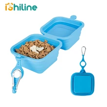 Многофункциональная силиконовая складная миска для домашних животных, переносная миска для путешествий на открытом воздухе, собачья миска для домашних животных, миска для еды для собак, миска для воды