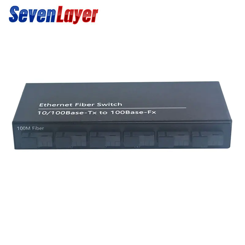 Коммутатор Ethernet Fast 20 км волоконно оптический медиаконвертер однорежимный 2 RJ45 и 6