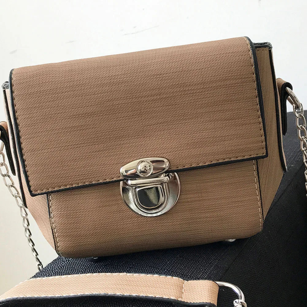 Для женщин Подарочный металлический цепочка из искусственной кожи Tote Сумочка для свидания сумка через плечо сумка на одно плечо вечерние сумка с застежкой клапаном Курьерские сумки мини