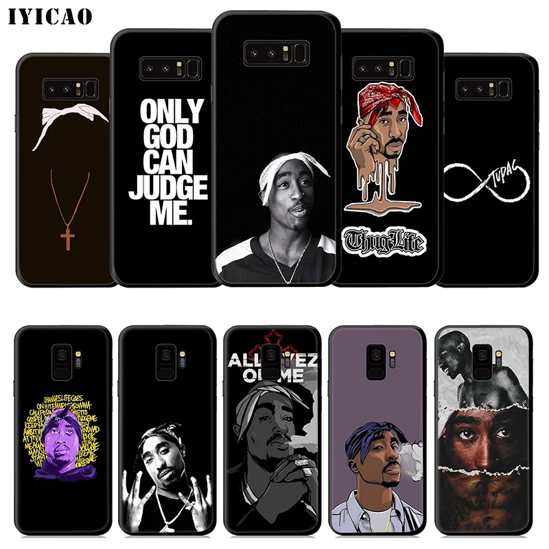 Мягкий чехол IYICAO 2Pac Tupac Shakur для samsung Galaxy S10e S10 S9 S8 Plus S6 S7 Edge Note 10 9 8 TPU |