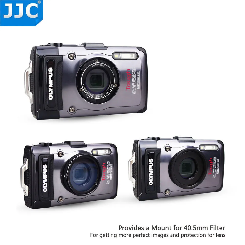 JJC 렌즈 어댑터 링 튜브, 올림푸스 터프 TG7 TG6 TG5 TG4 TG3 TG2 TG1 카메라 FCON-T01TCON-T01, CLA-T01 40.5mm 필터 스레드