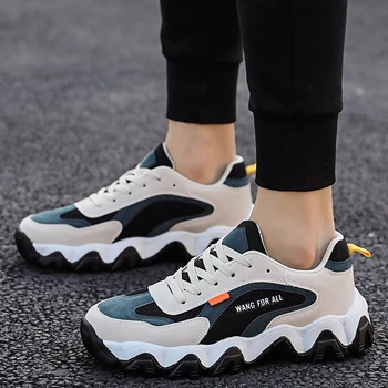 

Casual shoes men's 2020 new hot indestructible breathable non-slip sneakers burst outdoor running light breathable dad shoes men