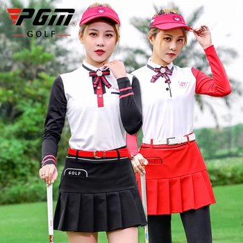 

Women Golf Skirt Sets Short Shirt Sport Tennis Skirt Pleated Anti-Wrinkle Skirt Breathable Soft Comfortable Golf Sportwear D0491
