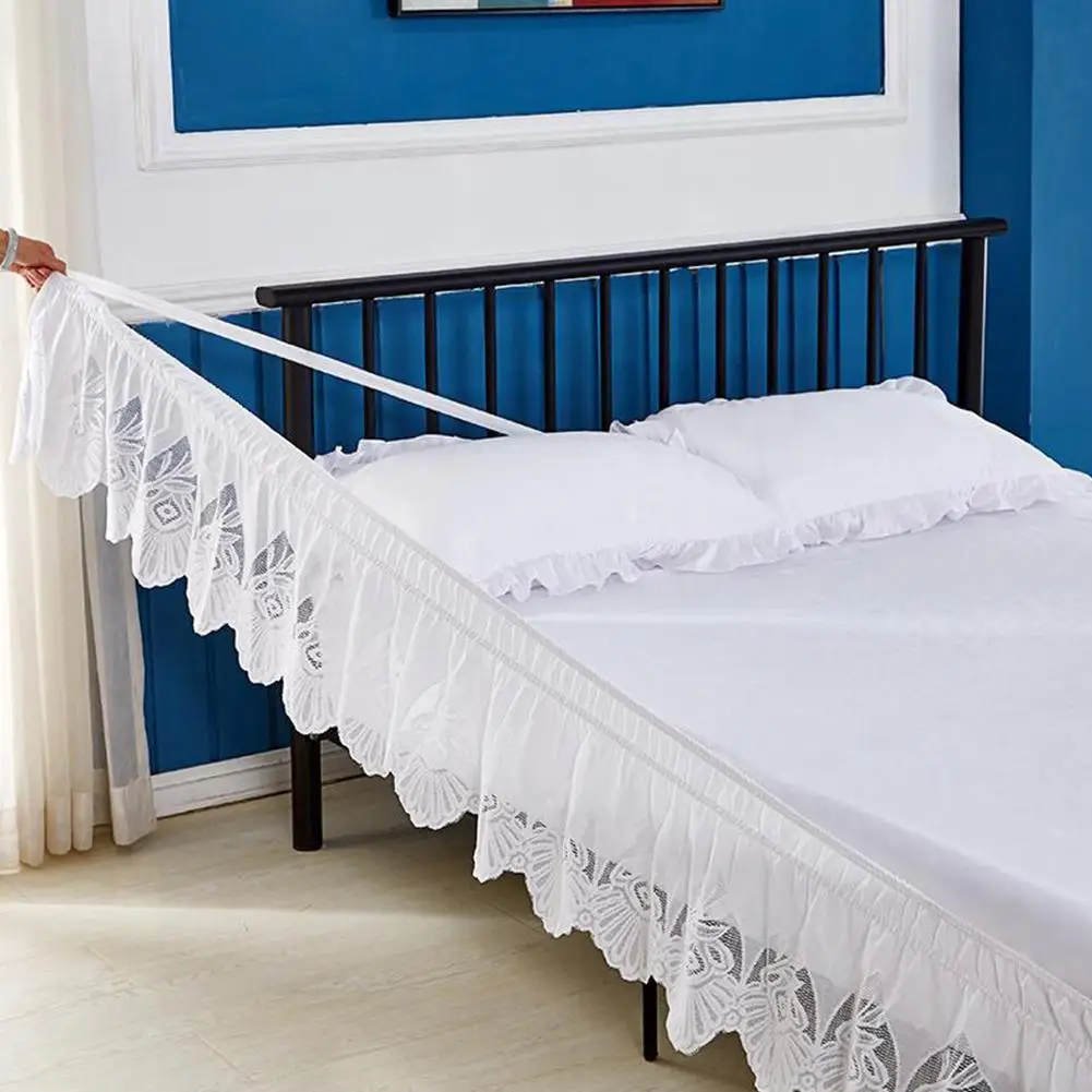 HobbyLane Bed Sheet Princess Lace Bed Skirt Elastic Bed Skirt Wrap Bed Skirt Bedroom Linen